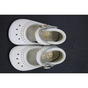 Faro by Saez Spain Toddler Girls Size 2 Leather White Shoes